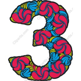 Floral Number 3