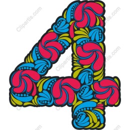 Floral Number 4 Artistic