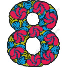 Floral Number 8