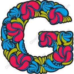 Floral Letter G