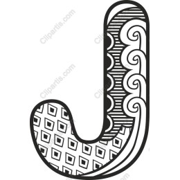 Artistic Letter J