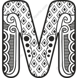 Intricate Geometric M