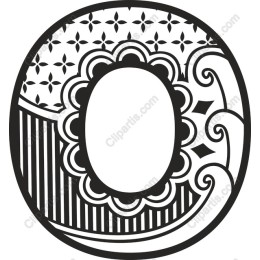 Elegant Decorative Letter O