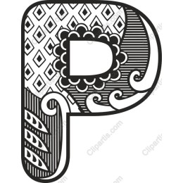 Decorative Letter P