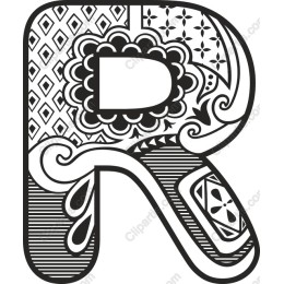 Ornate Letter R