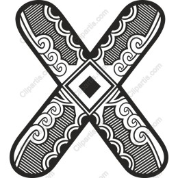 Stylized Decorative X