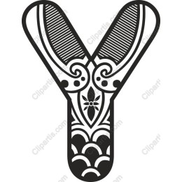 Ornate Letter Y