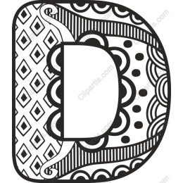 Decorative Letter D