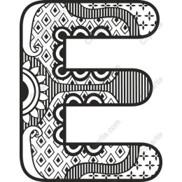 Decorative Letter E