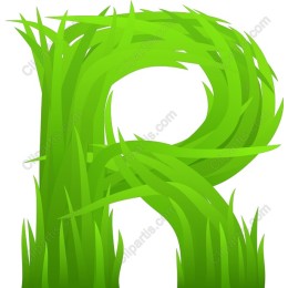 Green Grass Letter R