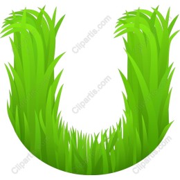 Green Grass Letter U
