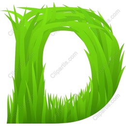 Grass Letter D