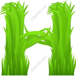 Grass Letter H
