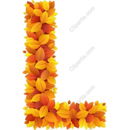 Autumn Leaves Letter L