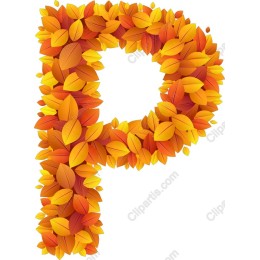 Autumn Leaves Letter P