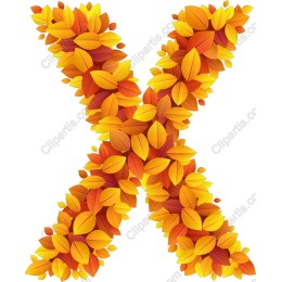 Autumn Leaves Letter X