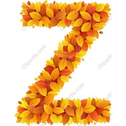 Autumn Leaf Letter Z