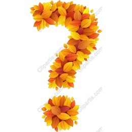Autumn Leaves Question Mark