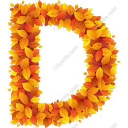 Autumn-Inspired Letter D