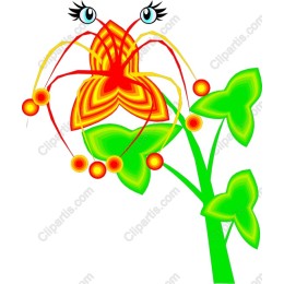 Vibrant Whimsical Butterfly