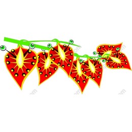 Vibrant Red Leaf