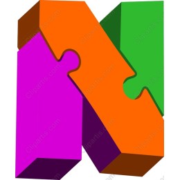 Colorful Puzzle Piece