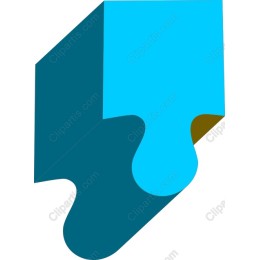 Modern Abstract Puzzle Piece