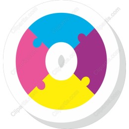 Colorful Puzzle Piece
