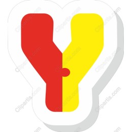 Colorful Letter Y