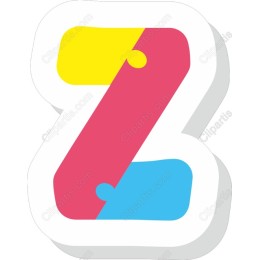 Vibrant Letter Z - Fun & Playful