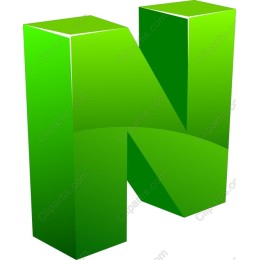 Vibrant 3D Green N