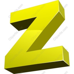 3D Yellow Letter Z