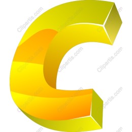 3D Stylized Letter C