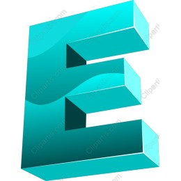 Three-Dimensional Letter E