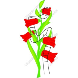 Abstract Floral Human Form
