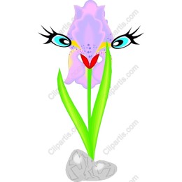 Whimsical Flower with Eyes