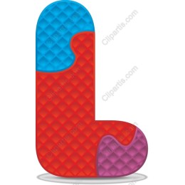 Colorful Puzzle Boot Clipart