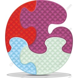 Colorful Puzzle Piece