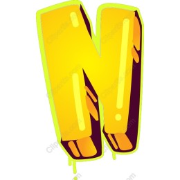 Graffiti Style Letter N