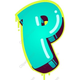 Pop Art Letter P