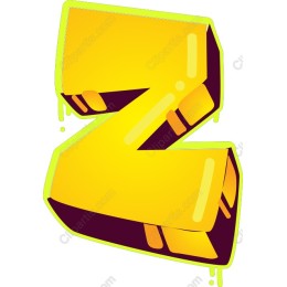 Vibrant 3D Letter Z