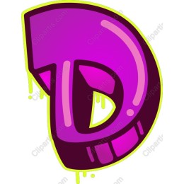 Graffiti Style Letter D