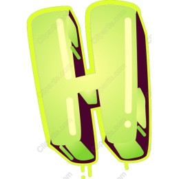 Graffiti Style Letter H