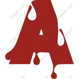 Dripping Letter A