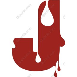 Dripping Letter J