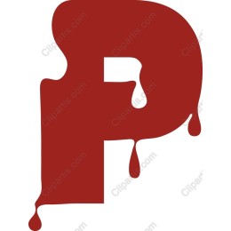 Dripping Letter P