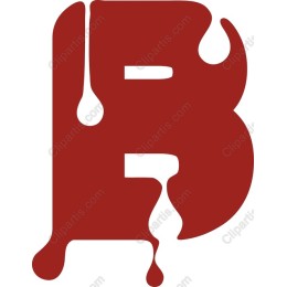 Dripping Letter B