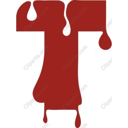Dripping Letter T