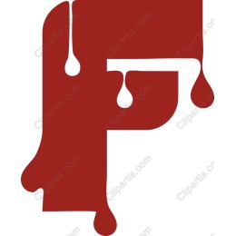 Dripping Letter F