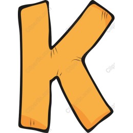 Playful Hand-Drawn Letter K
